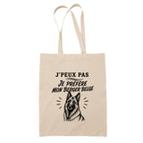 Tote Bag Beige J’peux pas je préfère mon Berger Belge