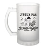 Verre à Bière J’peux pas je pars en Grèce