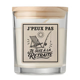 Bougie Parfumée Vanille J’peux pas je suis à la Retraite