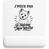 Tapis de Souris J’peux pas je préfère mon Westie