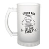 Verre à Bière J’peux pas je suis Chef