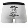 Boxer Homme J’peux pas je suis Agent d’entretien – Impression au dos