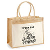 Sac Cabas Jute avec Poche J’peux pas je préfère les Pélicans