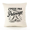 Housse de Coussin J’peux pas j’ai Patinage
