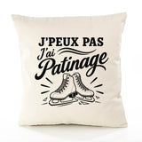 Housse de Coussin J’peux pas j’ai Patinage