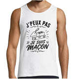 Débardeur Homme J’peux pas je suis Maçon