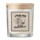 Bougie Parfumée Vanille J’peux pas je suis Documentaliste