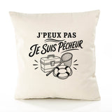 Housse de Coussin J’peux pas je suis Pêcheur