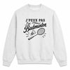 Sweat Gris Chiné J’peux pas j’ai Badminton