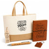 Coffret Cadeau J’peux pas je préfère m’occuper de mes Roses – Sac jute, carnet, stylo, porte-clés et marque-page
