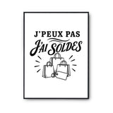 Poster J’peux pas j’ai Soldes