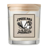 Bougie Parfumée Vanille J’peux pas je suis Journaliste