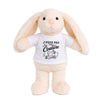 Doudou Peluche Lapin J’peux pas j’ai couture J'peux pas minimaliste