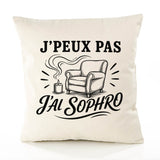 Housse de Coussin J’peux pas j’ai Sophro