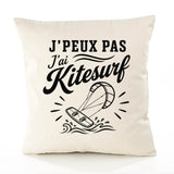 Housse de Coussin J’peux pas j’ai Kitesurf