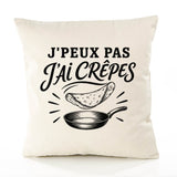 Housse de Coussin J’peux pas j’ai Crêpes