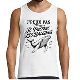Débardeur Homme J’peux pas je préfère les Baleines