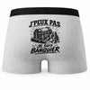 Boxer Homme J’peux pas je suis Banquier – Impression au dos