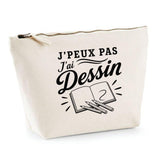 Trousse Beige J’peux pas j’ai Dessin
