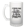 Verre à Bière J’peux pas je préfère les Poulpes