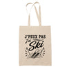 Tote Bag Beige J’peux pas j’ai Ski
