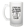 Verre à Bière J’peux pas je préfère les Singes
