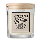Bougie Parfumée Vanille J’peux pas j’ai Vitrail