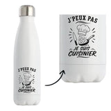 Gourde Isotherme J’peux pas je suis Cuisinier