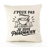 Housse de Coussin J’peux pas je suis Pharmacien