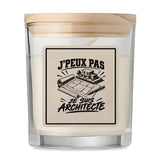 Bougie Parfumée Vanille J’peux pas je suis Architecte