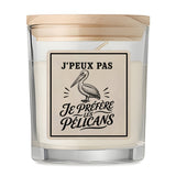Bougie Parfumée Vanille J’peux pas je préfère les Pélicans