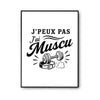 Poster J’peux pas j’ai Muscu
