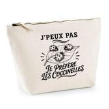 Trousse Beige J’peux pas je préfère les Coccinelles
