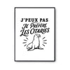 Poster J’peux pas je préfère les Otaries