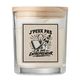 Bougie Parfumée Vanille J’peux pas je suis Entrepreneur