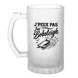 Verre à Bière J’peux pas j’ai Bobsleigh