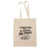 Tote Bag Beige J’peux pas je préfère ma Tortue
