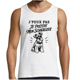 Débardeur Homme J’peux pas je préfère mon Schnauzer