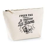Trousse Beige J’peux pas je préfère les Bisons