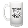 Verre à Bière J’peux pas j’ai Loto