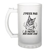 Verre à Bière J’peux pas je préfère mon Maine Coon