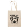 Tote Bag Beige J’peux pas j’ai Curling