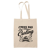 Tote Bag Beige J’peux pas j’ai Curling