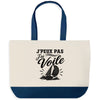 Grand Sac Cabas Fond Bleu J’peux pas j’ai Voile