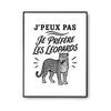 Poster J’peux pas je préfère les Léopards