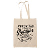 Tote Bag Beige J’peux pas j’ai Potager
