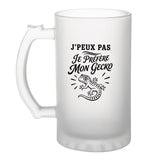 Verre à Bière J’peux pas je préfère mon Gecko