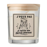 Bougie Parfumée Vanille J’peux pas je préfère mon British Shorthair