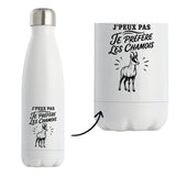 Gourde Isotherme J’peux pas je préfère les Chamois