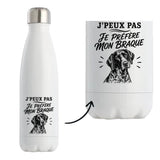 Gourde Isotherme J’peux pas je préfère mon Braque